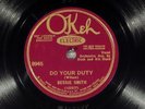 78 RPM -- Bessie Smith, Okeh 8945 