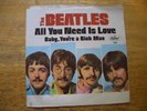 THE BEATLES   ALL YOU NEED IS LIVE   BABY, YOU'RE A RICH MAN   PICTURE SLEEVE