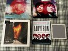 LADYTRON Time’s Arrow Turquoise Vinyl Bundle Signed Print & 7” Orange Vinyl