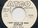 Ben E. King - I Can't Break The News To Myself - Atco - WD - Northern Soul \ Mod