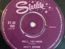 Dusty Brown - We’ll You Know / Please Don’t 7” UK Chicago Blues 1958 RARE Listen