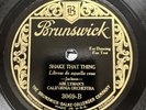 Jazz-78 RPM-Abe Lyman's California Orchestra-Shake That Thing-Brunswick 3069-V+