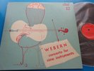 Leibowitz WEBERN Concerto for Nine Instruments/Variations/Sax Quartet - Dial 17