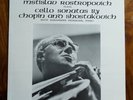 Chopin / Shostakovich: Cello Sonatas - Rostropovich **IGI-321 Stereo ED1 LP**