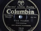 Jazz 78 NEW ORLEANS WANDERERS Too Tight COLUMBIA 735 E- HEAR 371
