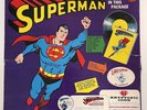 SUPERMAN Golden Record LP + Comic Set DC Complete 1966 Patch Button Unopened