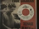 Eddie Cochran - Teenage Heaven - Used Vinyl Record 7 - ECSP Promo Copy Liberty