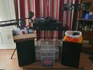 Vinyl DJ set up inc nearly 2 thousand vinyl records, mostly Disco/Jazz funk.