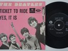 BEATLES Ticket To Ride STUNNING COND  Denmark 45 danish PARLOPHONE R 5265 HEAR