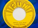 CHARLIE FEATHERS: Defrost Your Heart / A Wedding Gown Of White Sun Rockabilly 45