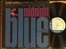 KENNY BURRELL Midnight Blue - 1963 1st Press Blue Note Stereo LP RVG/Ear - VG-