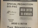 Newbeats Promo 45 Extended Play selected cuts from Bread & Butter Picture Sleeve