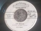 Elvis Presley : Rare Canadian Prevue Promo : Blue Moon /Just Because