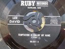 NORTHERN SOUL LEE DAVID TEMPTATION IS CALLING MY NAME US RUBY LABEL IN VG++ COND