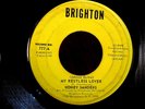 RARE Honey Sanders 45  (JOHNNY GUITAR) My Restless Lover  1963 BRIGHTON Jazz Pop