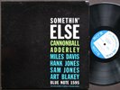CANNONBALL ADDERLEY MILES DAVIS Somethin' Else LP BLUE NOTE BLP 1595 Art Blakey