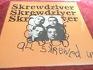 SKREWDRIVER .. LP 1977 ORIGINAL  FRENCH PRESSING CHISWICK ..ORANGE SLEEVE.