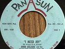ANNA WILSON-I Need Joy-RARE TX Black Gospel Soul on PAN-A-SUN 45 RPM