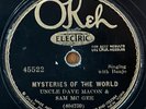 UNCLE DAVE MACON + SAM MCGEE  Mysteries Of The World OKEH 45522 PRE WAR COUNTRY