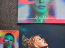KYLIE MINOGUE TENSION : SILVER VINYL, 12” SIGNED PRINT, DELUXE CD BOOKLET