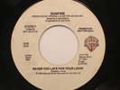 Sunfire - Funk Promo 45 - Never Too Late For Your Lovin' / Never Too Late For Yo
