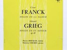 PIERRE DOUKAN, THERESE COCHET - FRANCK & GRIEG violin sonatas ERATO LP