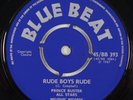 PRINCE BUSTER Rude Boys Rule / Johnny Dollar RARE M- UK 45 ska rocksteady HEAR