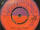 TONY BREVETT Dont Get Weary SUPREME SUP224 1971 Pama MATRIX CORR 7” Single EX