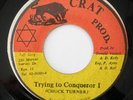 CHUCK TURNER Trying To Conquer I CRAT 45 KILLER REGGAE DANCEHALL
