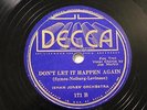 JAZZ ISHAM JONES ORCH Don't Let It Happen Again DECCA 171 E-