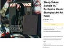 SLEEP TOKEN - Kerrang  Autumn Edition + Hand Stamped Art Print By Sleep Token