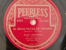 Juan Mendoza El Tariacuri Me Lleva El Diablo Ranchero Peerless Latin 78 RPM HEAR