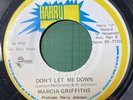 MARCIA GRIFFITHS Dont Let Me Down HARRY J 377 JA Organ Cut Vinyl 7” Single