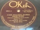 Okeh 40321, Clarence Williams Blue Five / Chauncey Lee (Banjo solo, VG+ Rare
