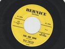 DOOWOP  R&B 45 -BILLY THE KID & THE SUPREMES - YOU ARE MINE -HEAR  1958- BERNICE