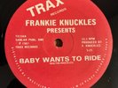 FRANKIE KNUCKLES Baby Wants To Ride / Your Love 12'' on Trax 1987 VG+ house