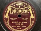 Blues-78 RPM-Blind Boy Fuller-My Best Gal Gonna Leave Me/Wires All Down-V