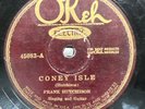 Blues-78 RPM-Frank Hutchison-Coney Isle/The West Virginia Rag-OKeh 45083-V
