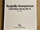 Acapella Anonymous By Mr K. 5x 7-inch Box Set  & 2 Slipmats NEW