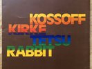 KOSSOFF KIRKE TETSU RABBIT 1972 1st Pressing PINK RIM ISLAND VINYL GATEFOLD LP