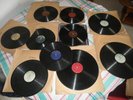edith piaf 78 TOURS LA MOME PIAF HYMNE A L'AMOUR + 9 DISQUES GRAMOPHONE PHONOGRA
