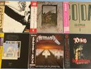 [6 titles] Led Zeppelin, Metallica, Dio - various Japan vinyls w/Obi, Booklet...