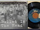 RAGE AGAINST THE MACHINE 1992 BULLET IN THE HEAD 45 W/PS NEAR MINT NR