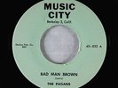 Doo-Wop R&B 45 - Pagans - Bad Man Brown - Music City - VG+ rare