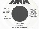 Ray Barretto WLP Latin Soul 45 On Fania #501, VG(+) to VG+
