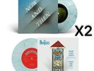 X2 THE BEATLES - Now and Then Vinile 7'' Blue / White Marble vinyl