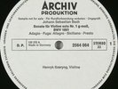 SZERYNG BACH SONATA & PARTITA VIOLIN SOLO Nos. 1 ARCHIV TEST PRESSING LP AS NEW