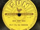 R&B-78 RPM-Billy The Kid Emerson-Move Baby Move/When It Rains It Pours-V