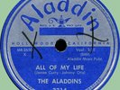ALADDINS All of My Life / So Long, Farewell, Bye Bye 78rpm Aladdin 1955 doo-wop