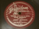 ROCKABILLY Freedom 78 RPM Jimmy Johnson - Warm Beer & A Cold Cold Woman 5031 V+